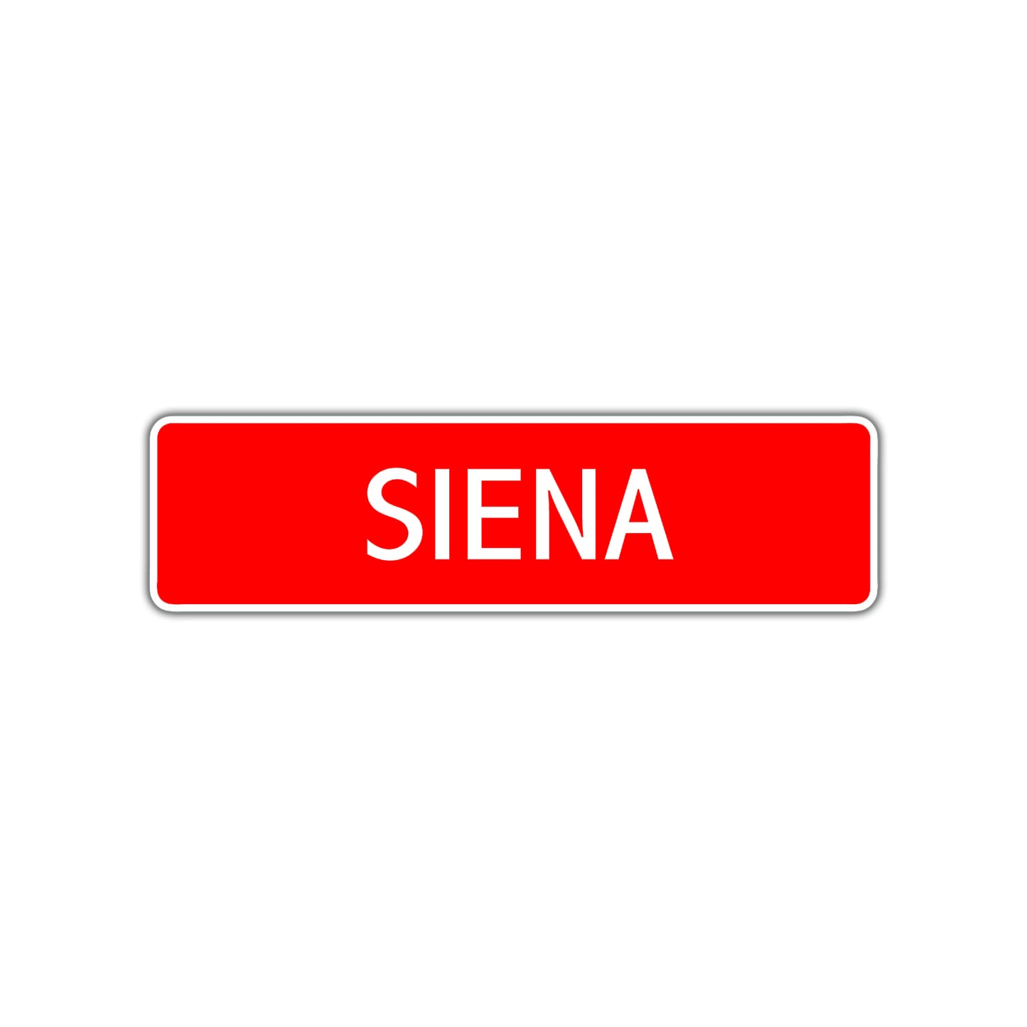 Siena Street Sign Plate