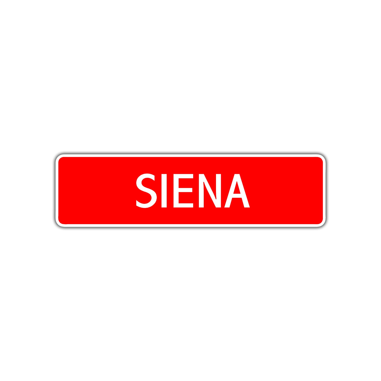 Siena Street Sign Plate