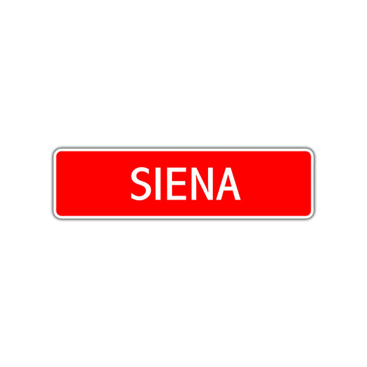 Siena Street Sign Plate