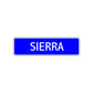 Sierra Street Metal Sign Plate