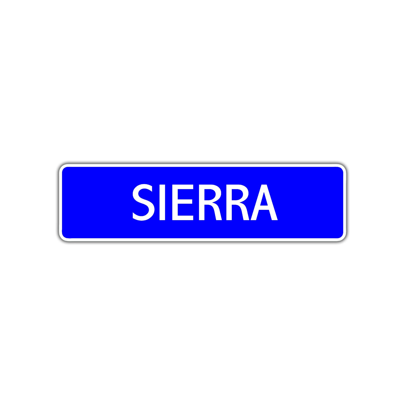 Sierra Street Metal Sign Plate