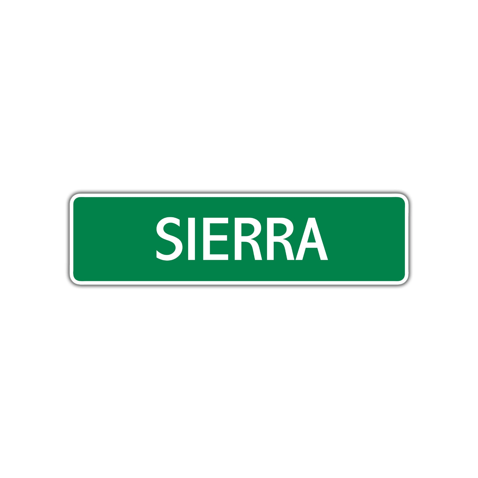 Sierra Street Sign Plate