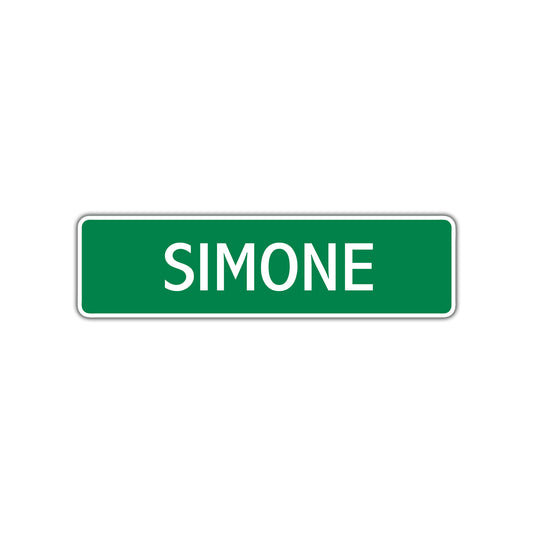 Simone Street Sign