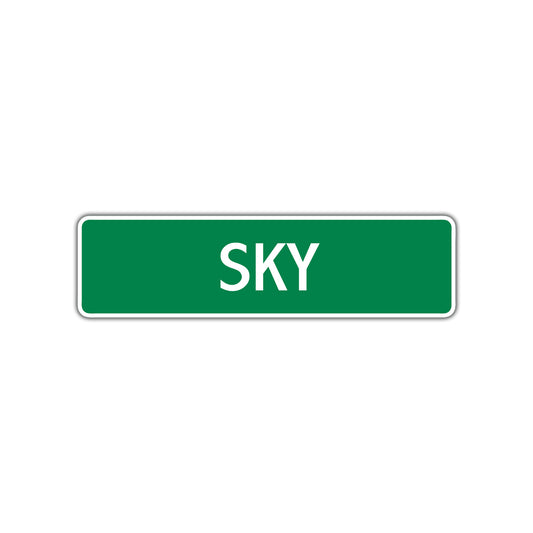 Sky Street Sign