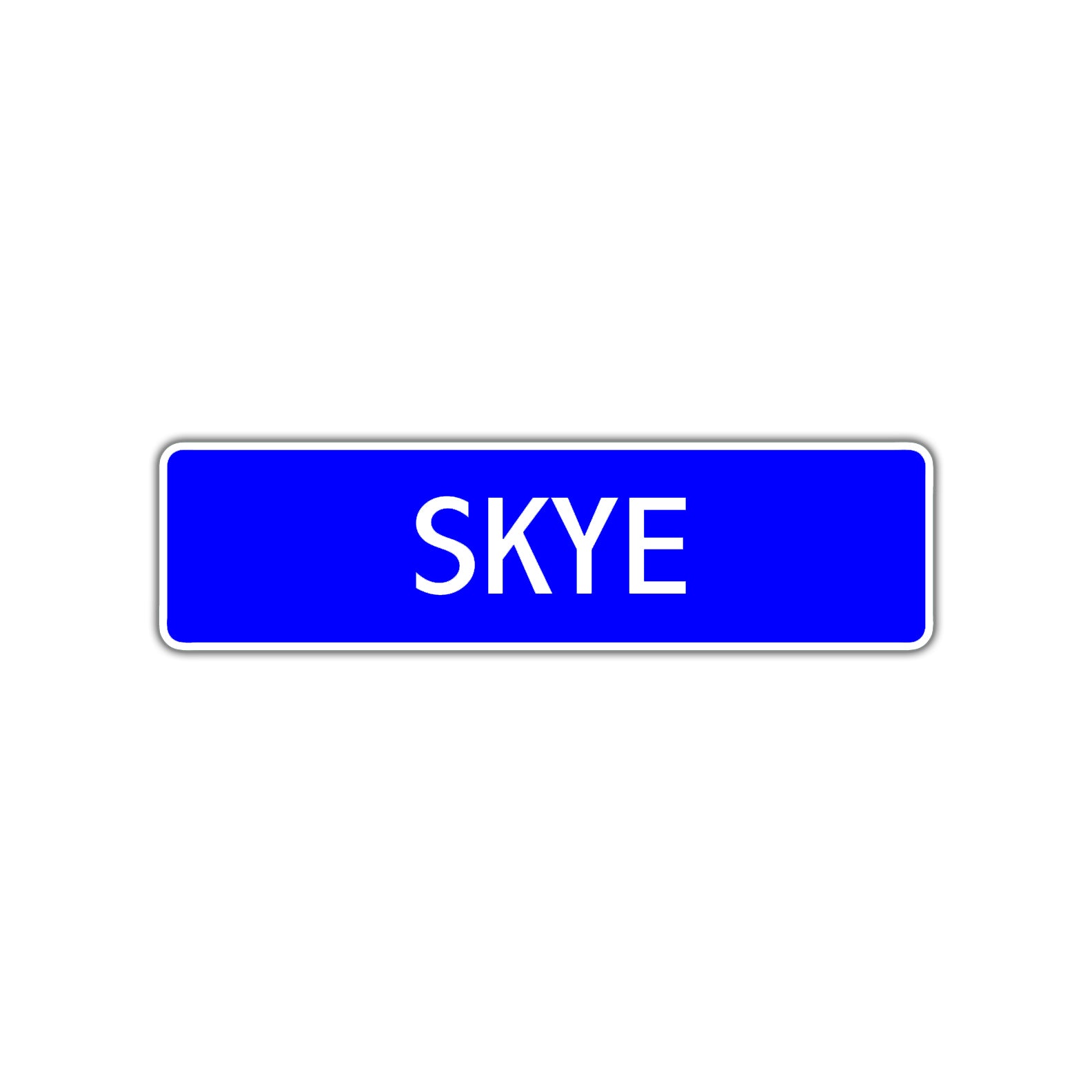 Skye Street Metal Sign Plate