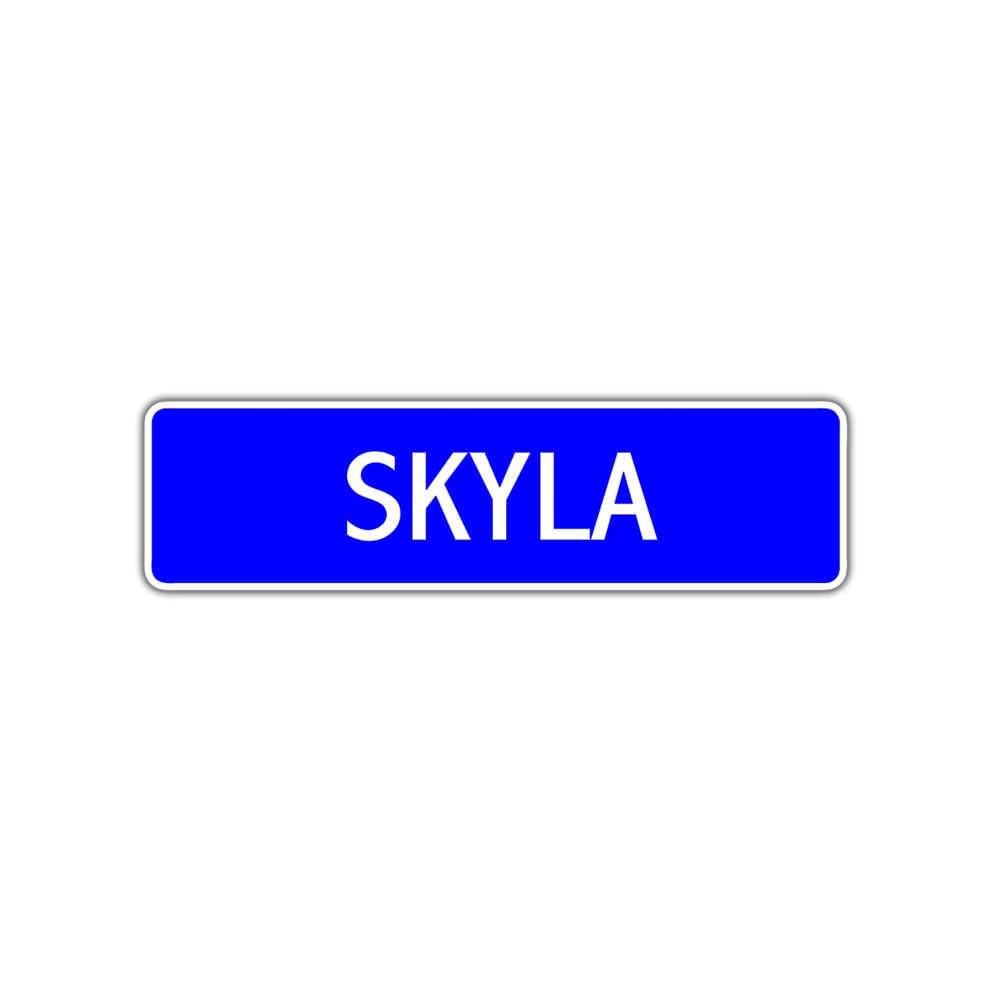 Skyla Street Metal Sign Plate