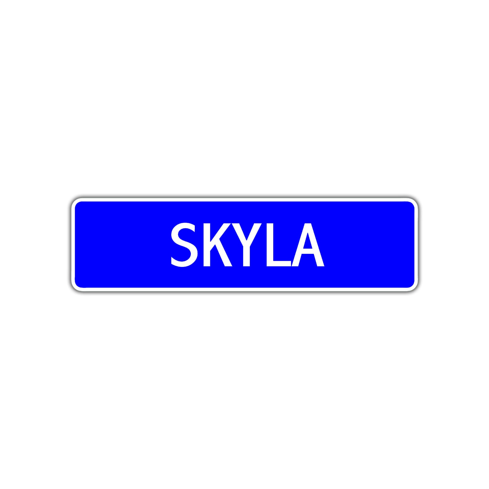 Skyla Street Metal Sign Plate