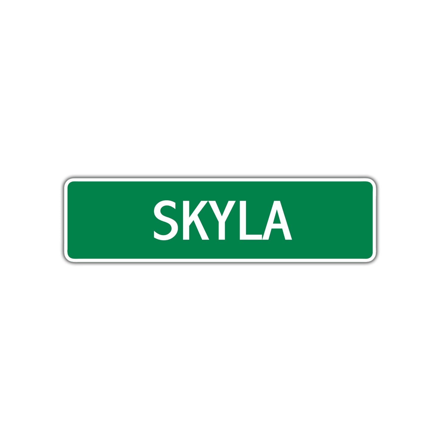 Skyla Street Sign Plate