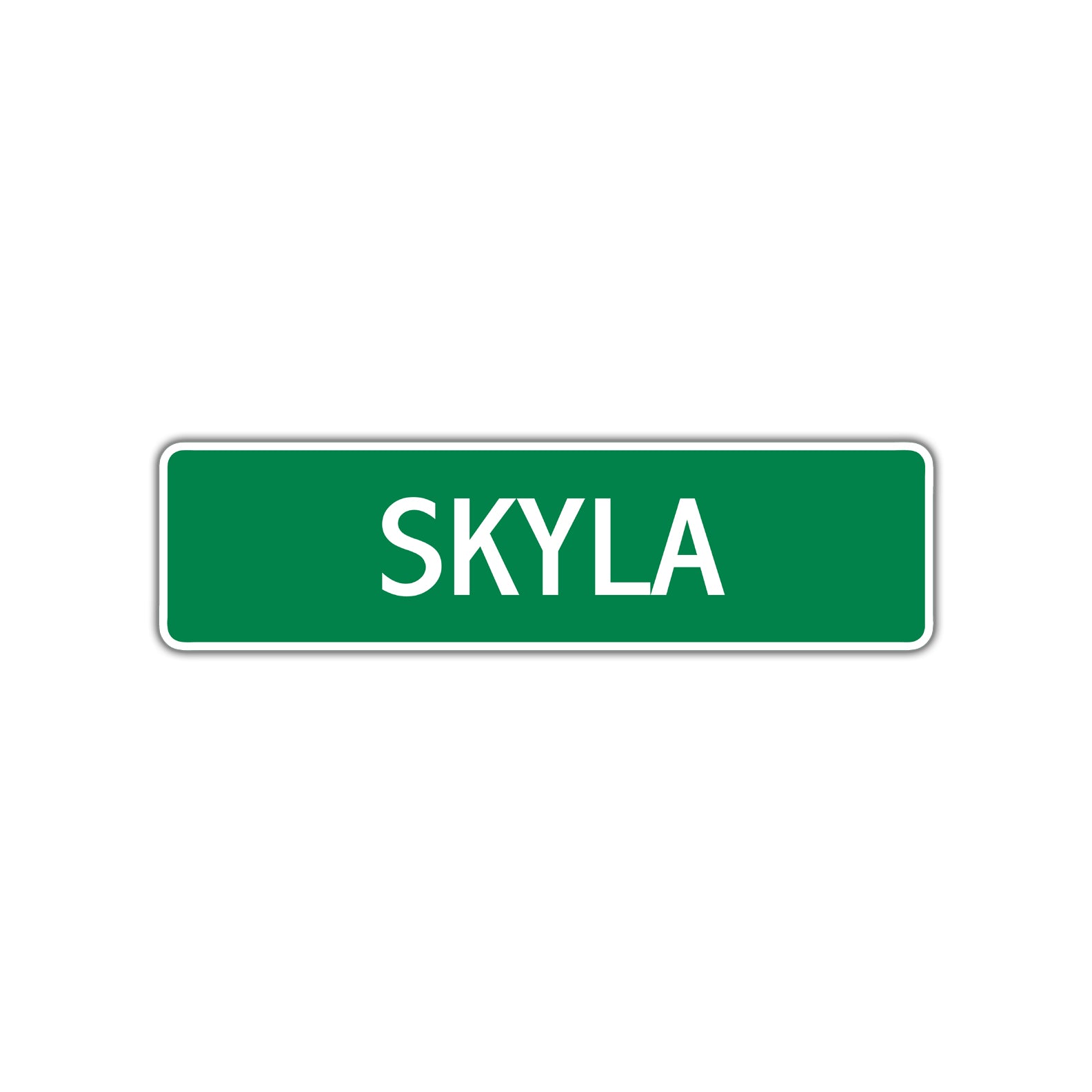 Skyla Street Sign Plate