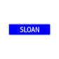 Sloan Street Metal Sign Plate
