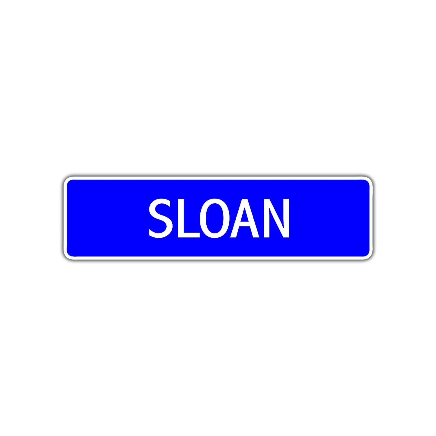 Sloan Street Metal Sign Plate