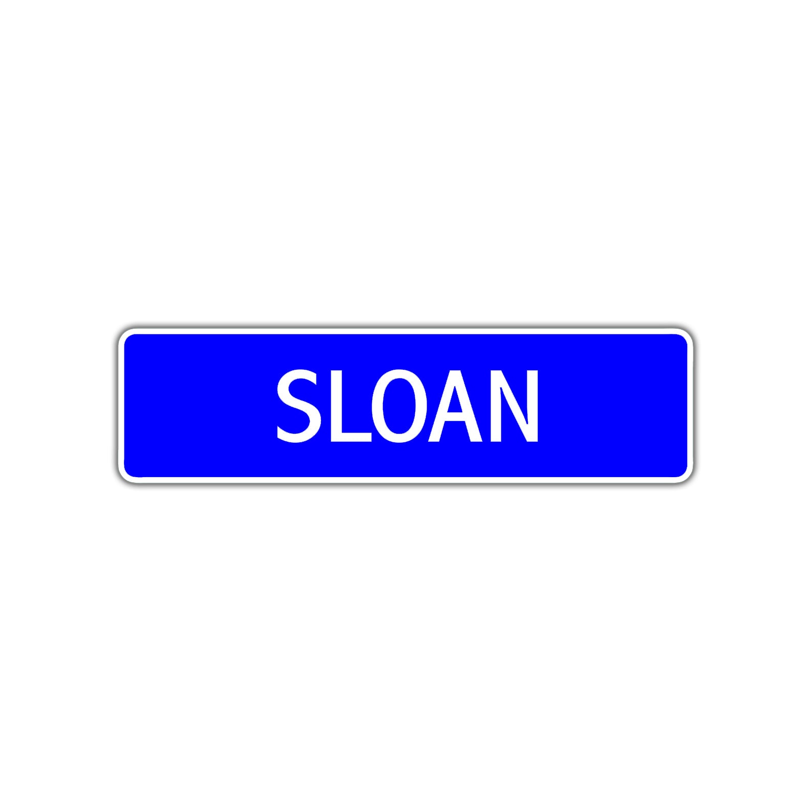 Sloan Street Metal Sign Plate