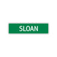 Sloan Street Sign Plate