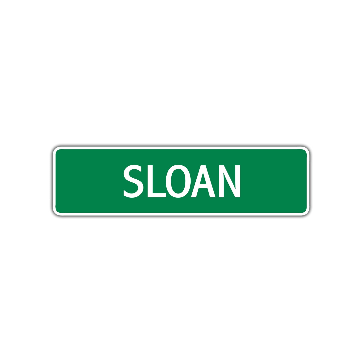 Sloan Street Sign Plate