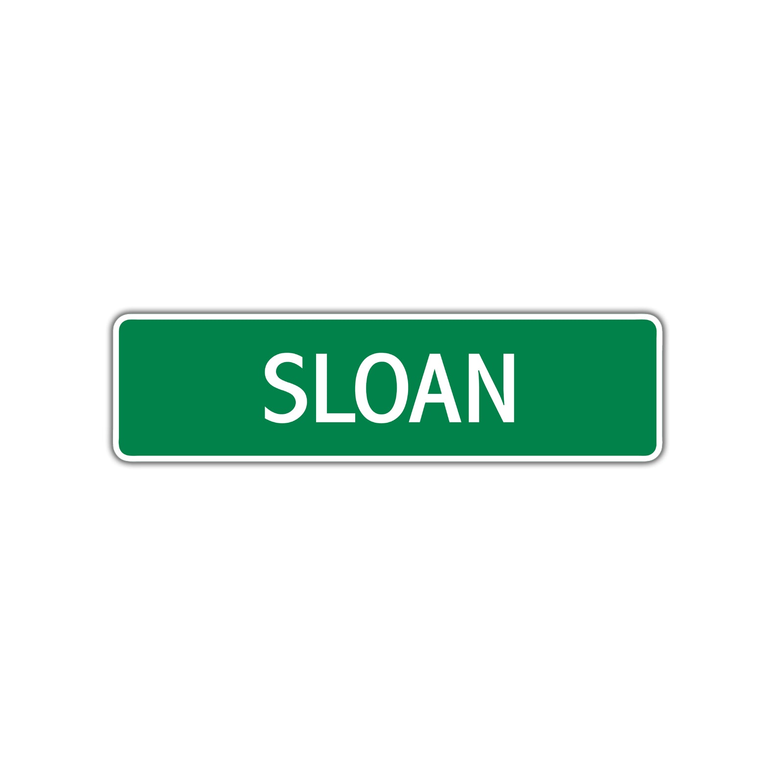 Sloan Street Sign Plate
