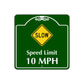 Speed Limit 10 MPH Square Aluminum Sign