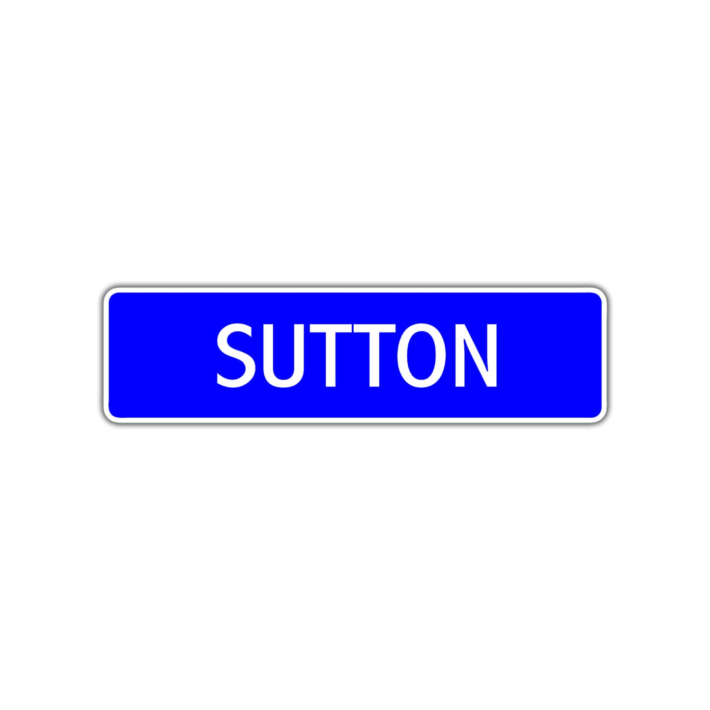 Sutton Street Metal Sign Plate