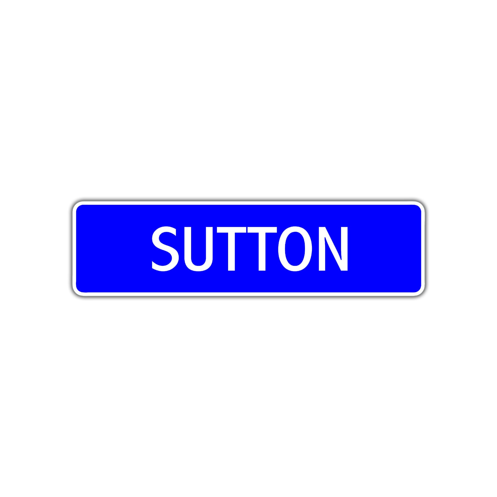 Sutton Street Metal Sign Plate