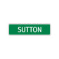 Sutton Street Sign Plate