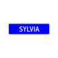 Sylvia Street Metal Sign Plate