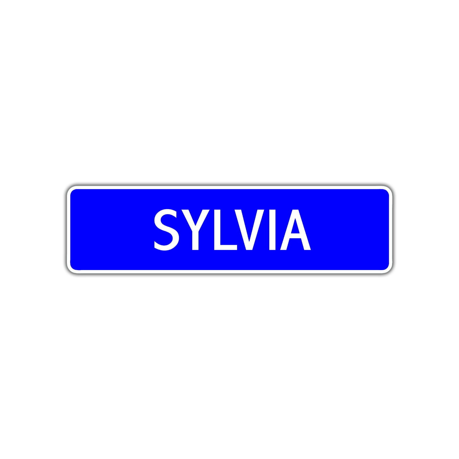 Sylvia Street Metal Sign Plate