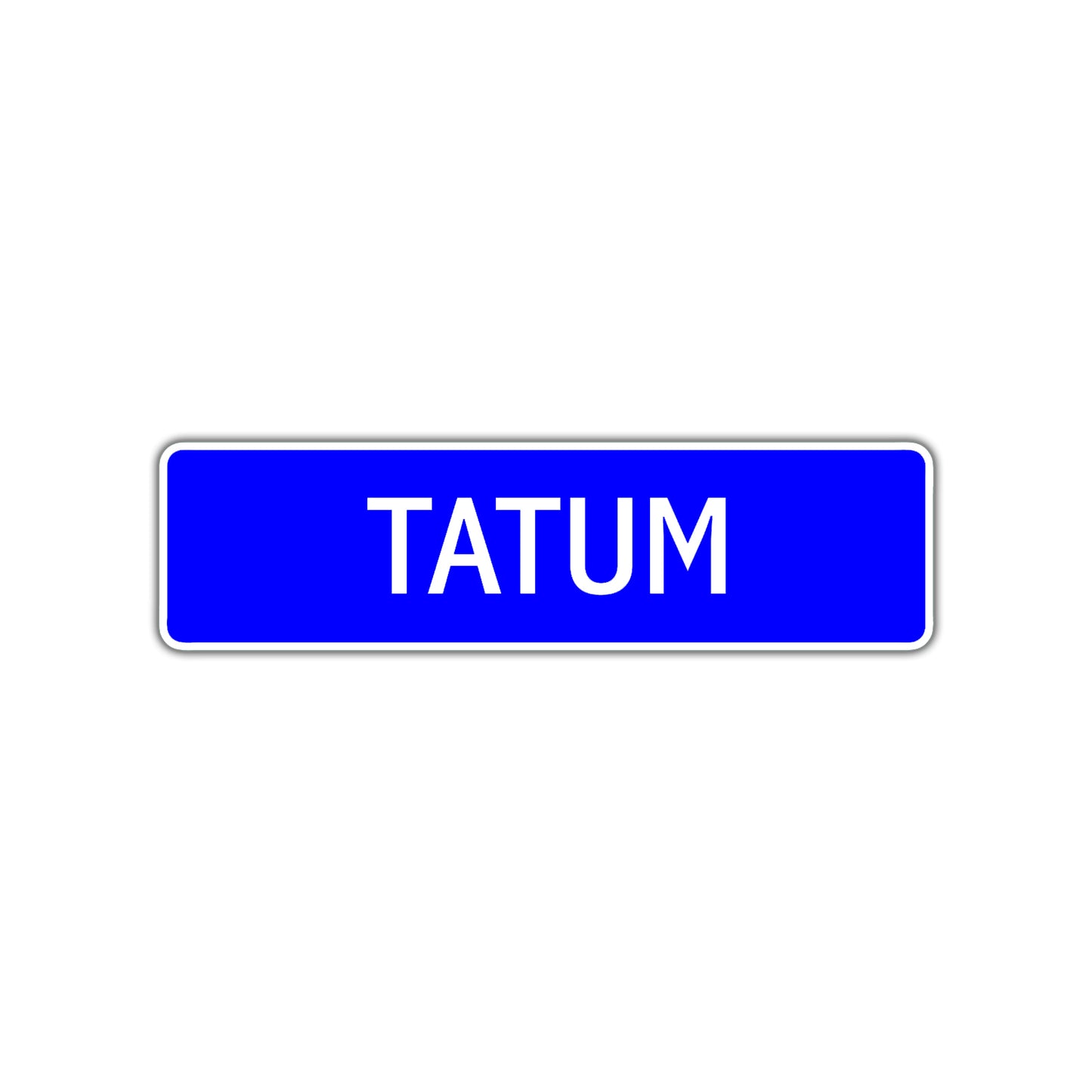 Tatum Street Metal Sign Plate