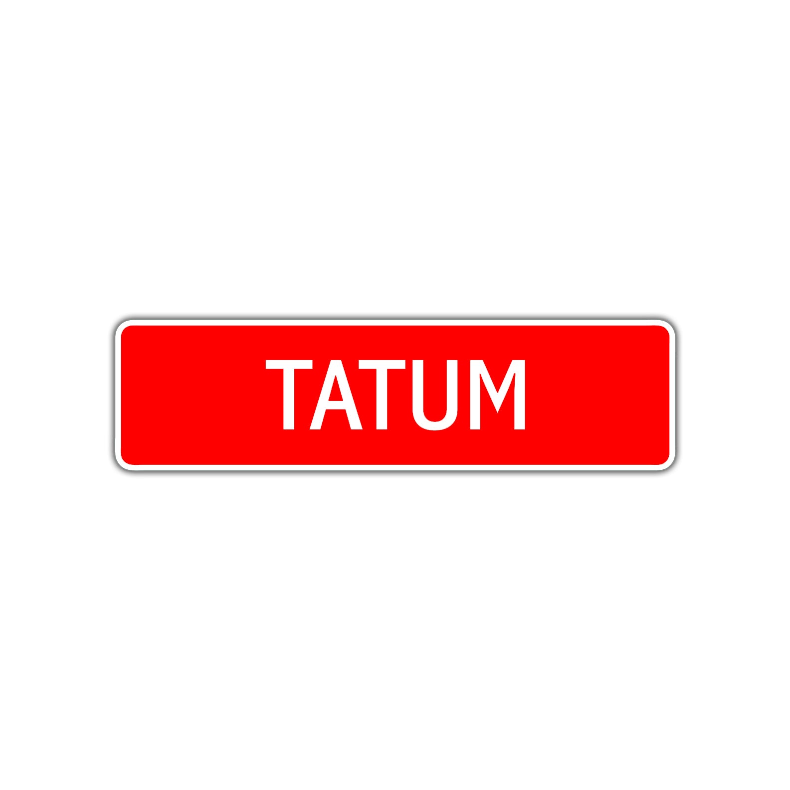 Tatum Street Sign