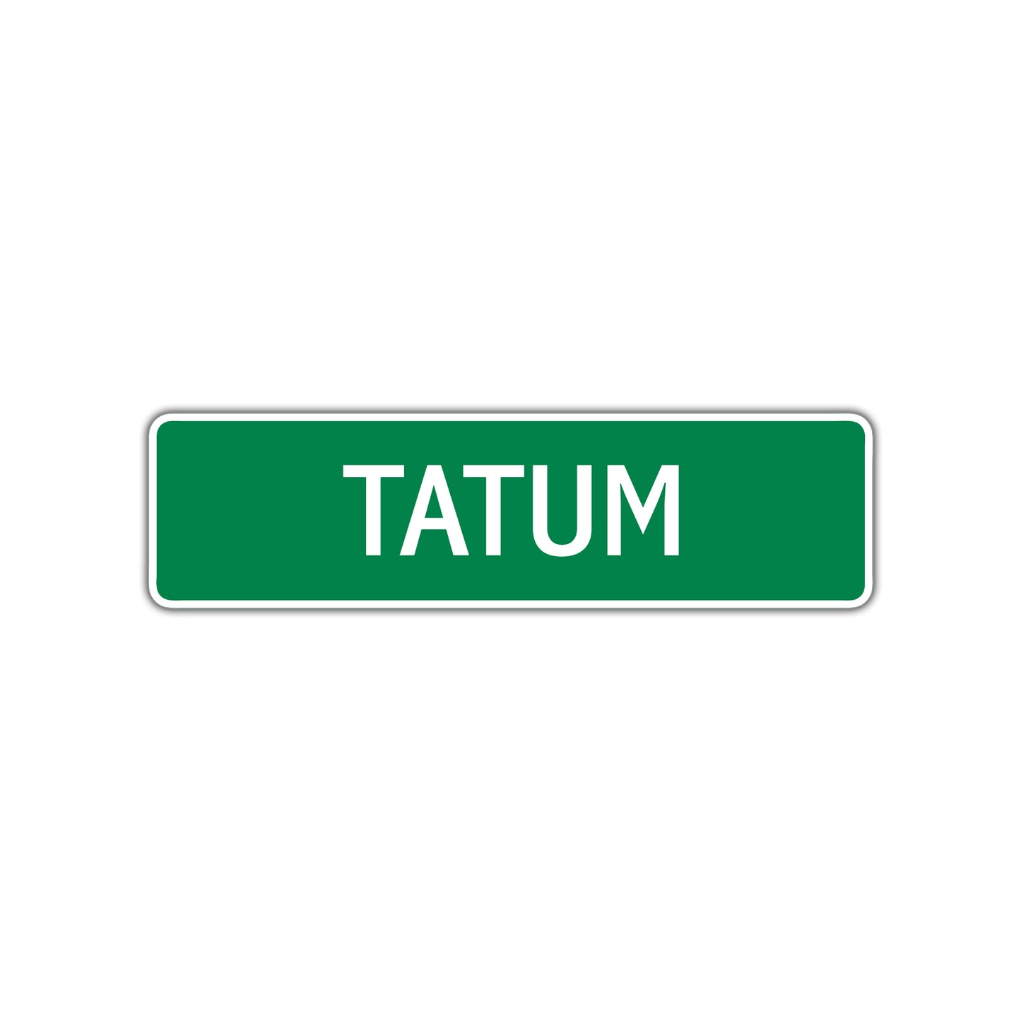 Tatum Street Sign Plate