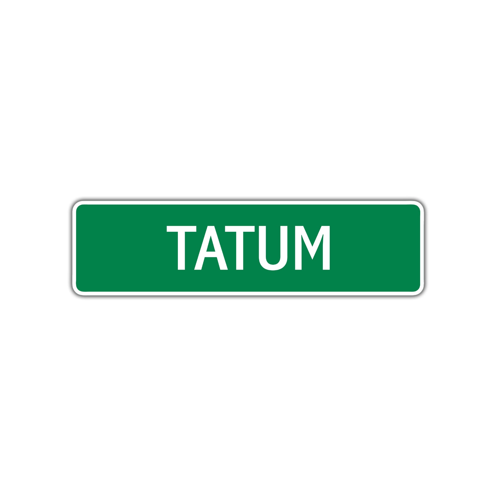 Tatum Street Sign Plate