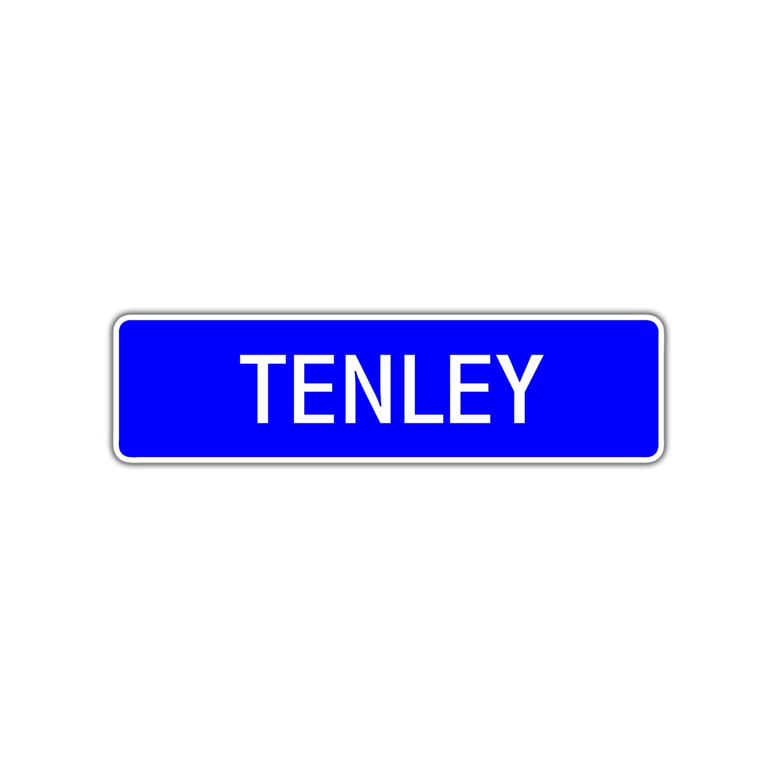 Tenley Street Metal Sign Plate