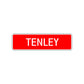 Tenley Street Sign