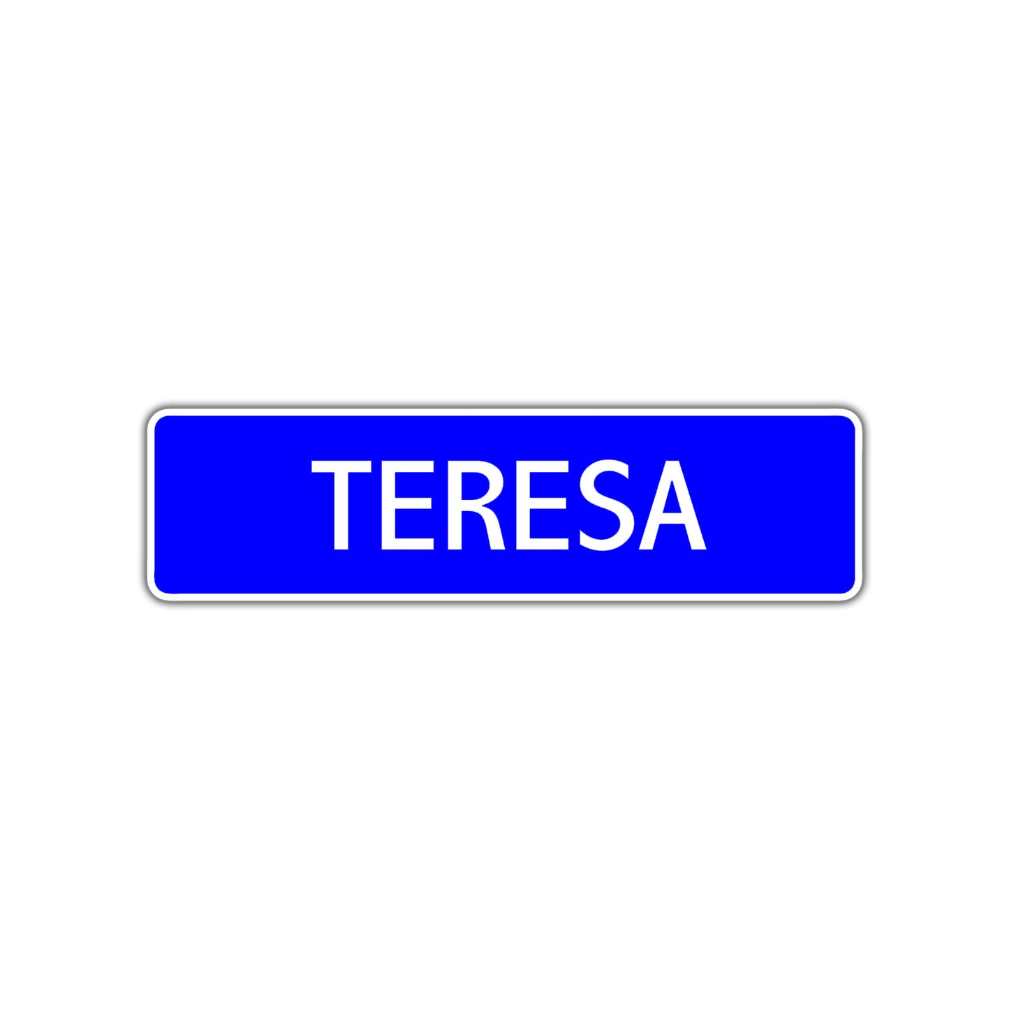 Teresa Street Metal Sign Plate