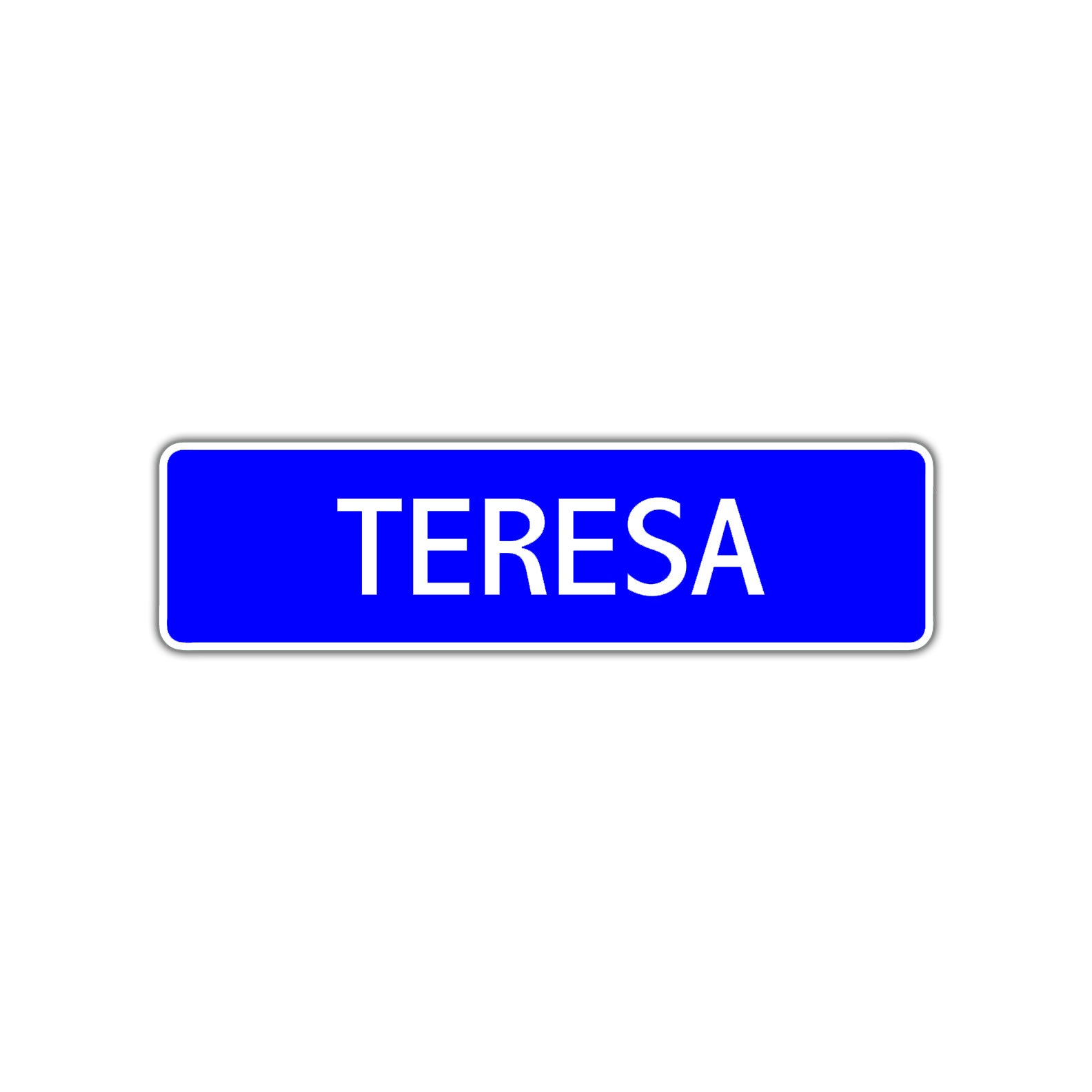 Teresa Street Metal Sign Plate