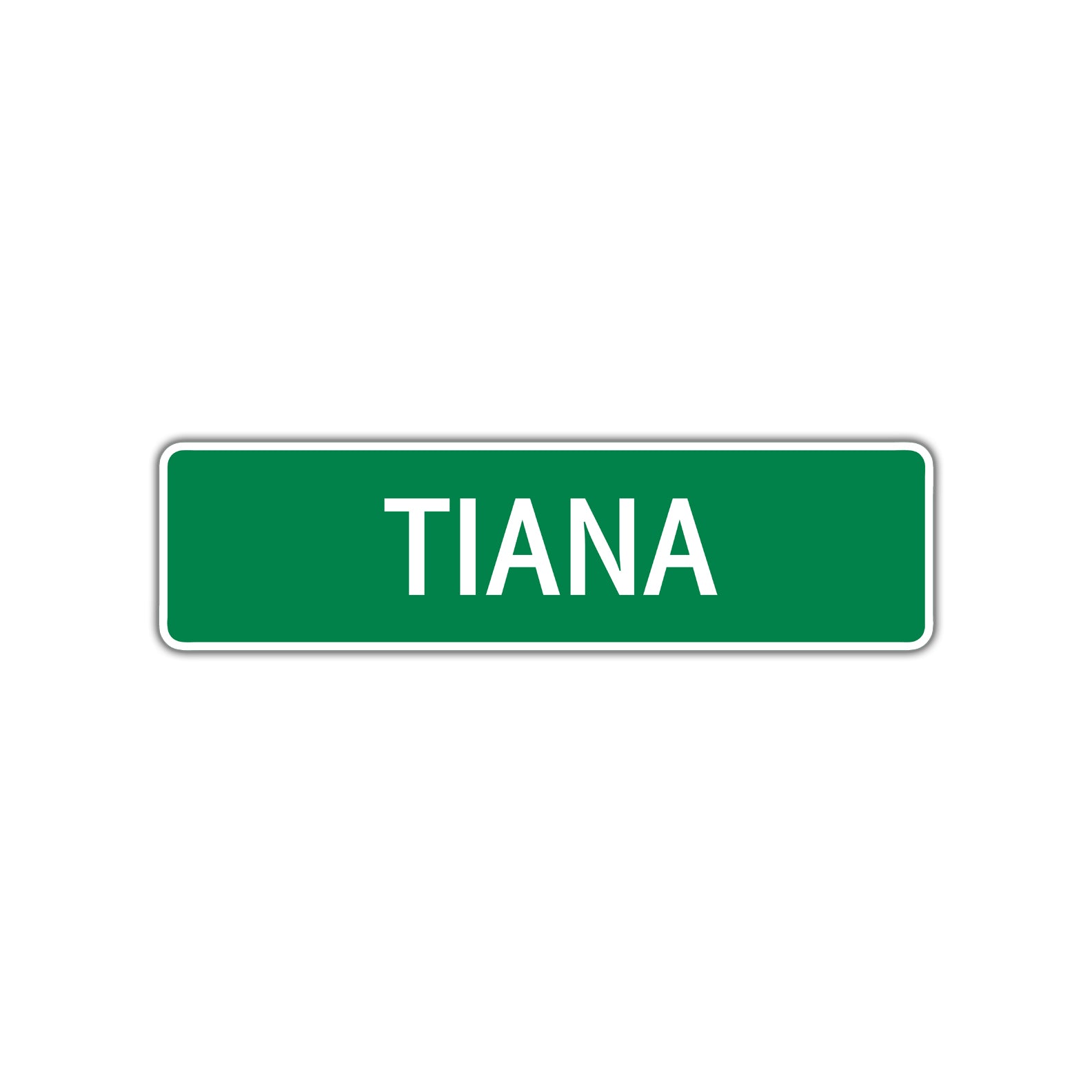 Tiana Street Sign Plate