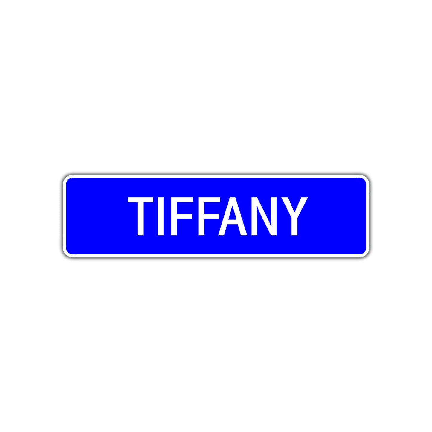 Tiffany Street Metal Sign Plate