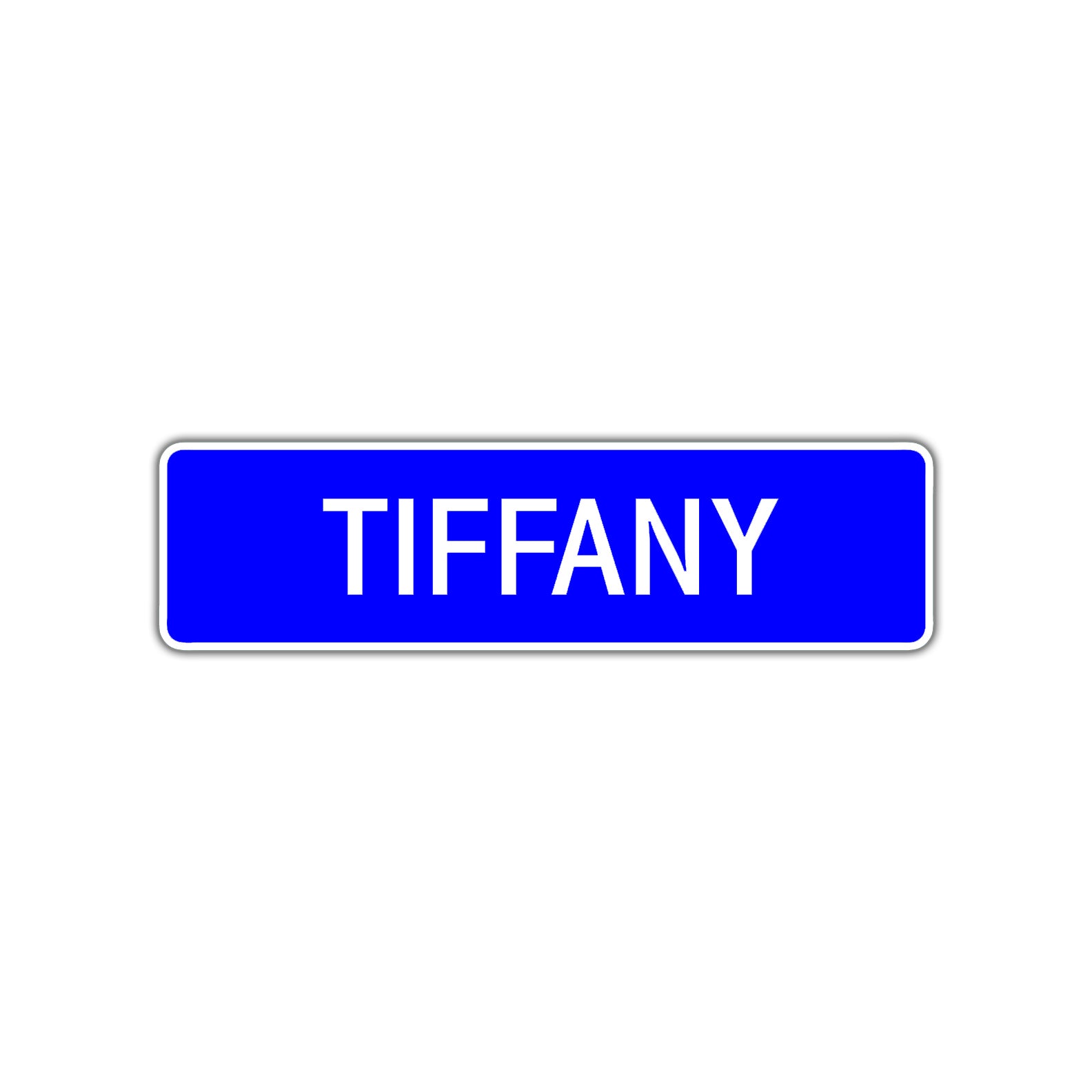 Tiffany Street Metal Sign Plate