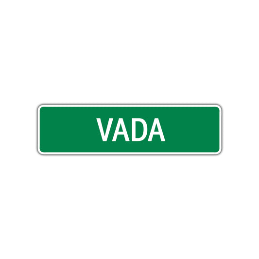 Vada Street Sign