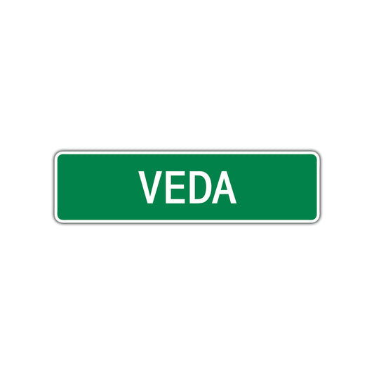 Veda Street Sign