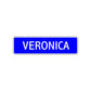 Veronica Street Metal Sign Plate
