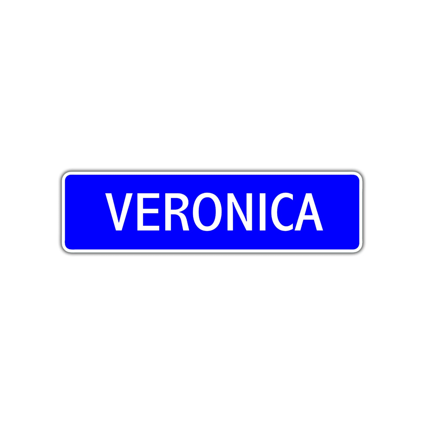 Veronica Street Metal Sign Plate