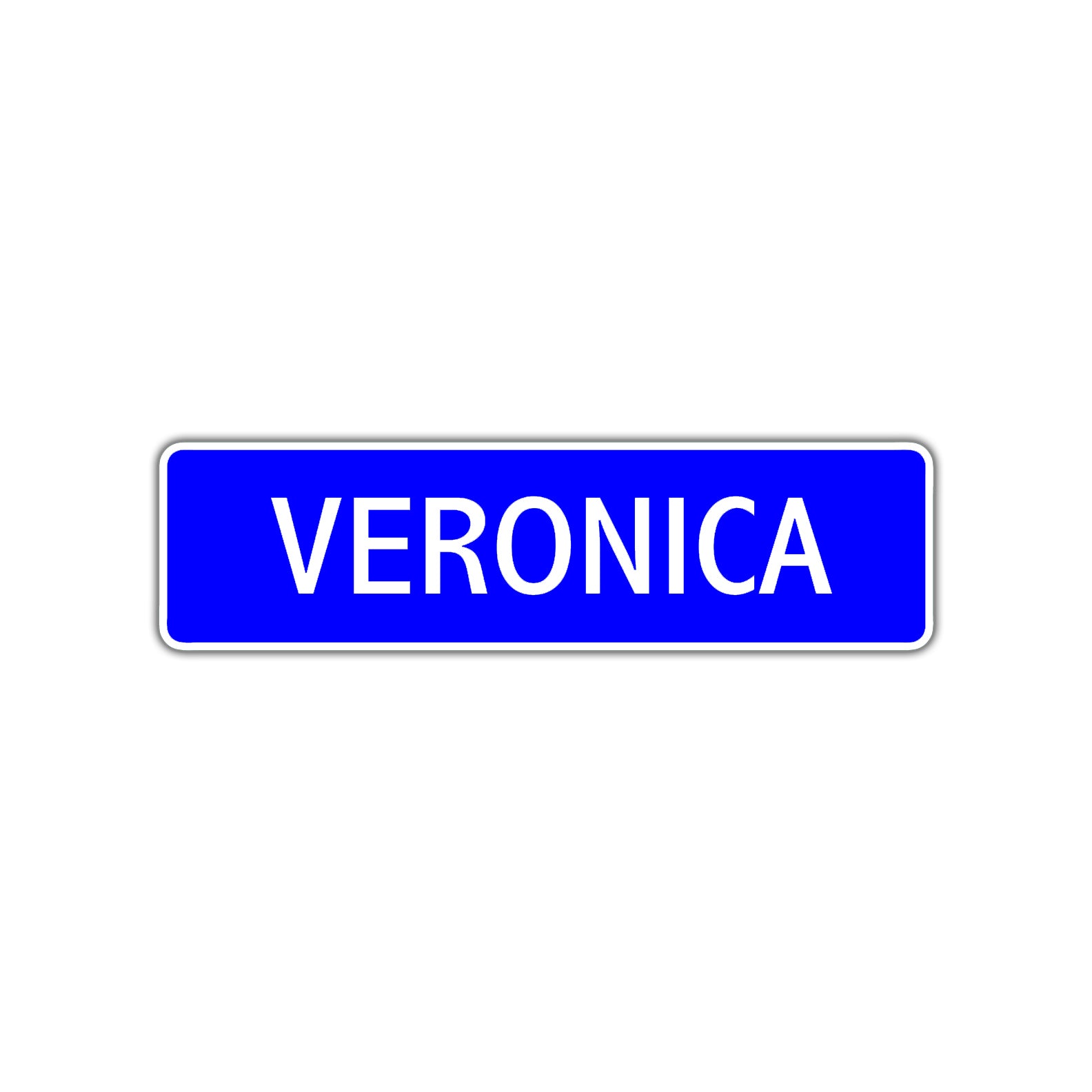 Veronica Street Metal Sign Plate