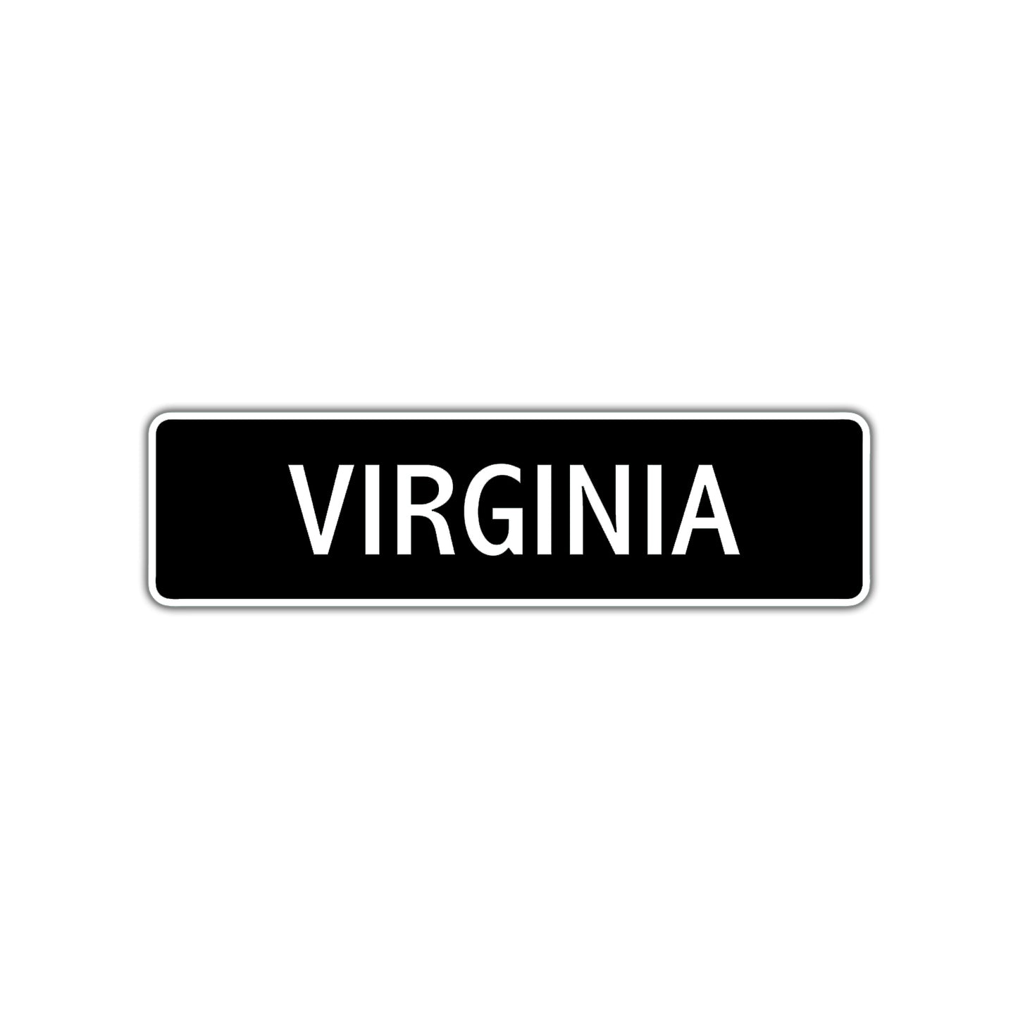 Virginia Street Metal Sign  