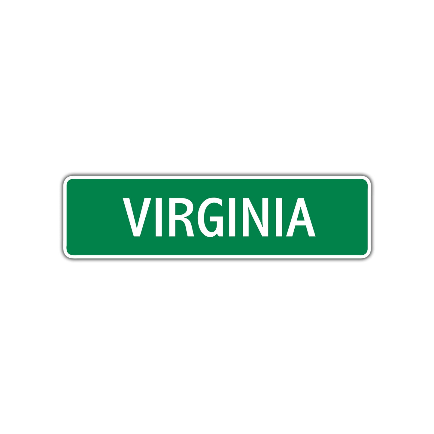 Virginia Street Sign Plate