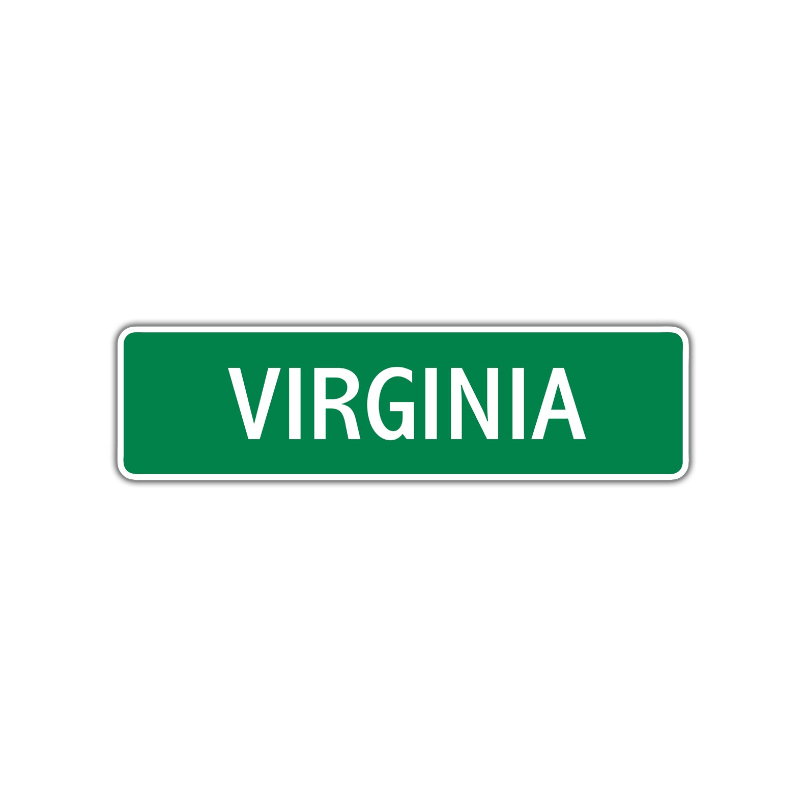 Virginia Street Sign Plate