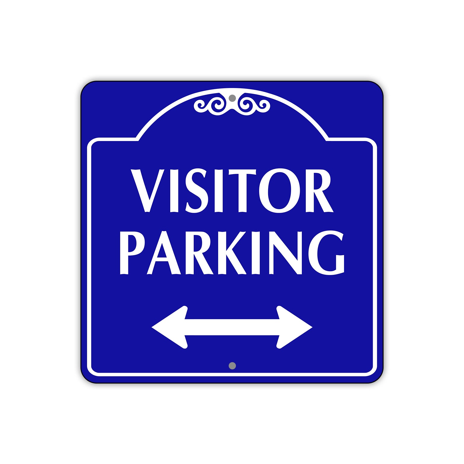 Visitor Parking Both Side Metal Sign Plate