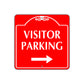 Visitor Parking Right Side Square Sign