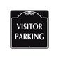 Visitor Parking Square Aluminum Metal Sign  