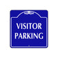 Visitor Parking Square Aluminum Metal Sign Plate