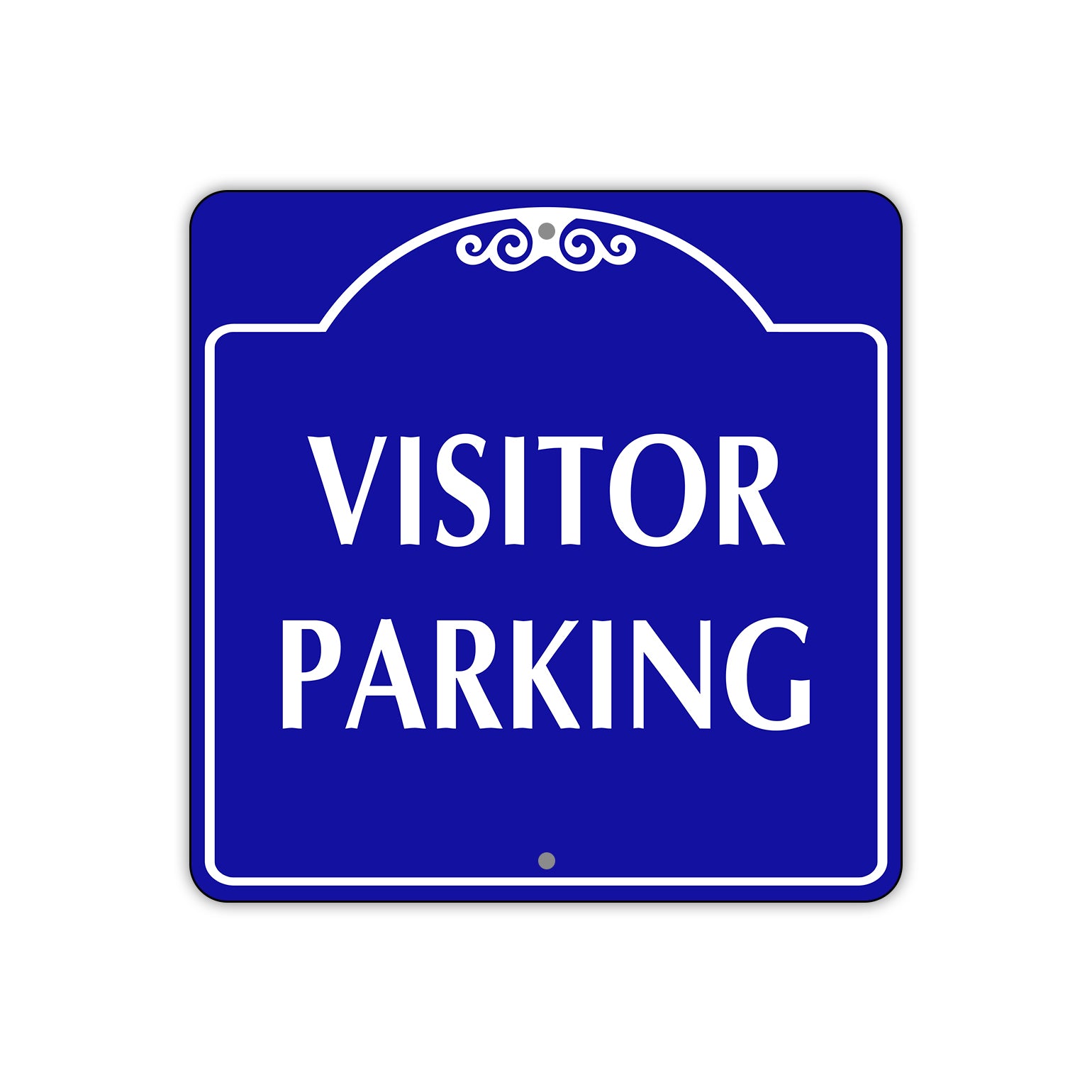 Visitor Parking Square Aluminum Metal Sign Plate