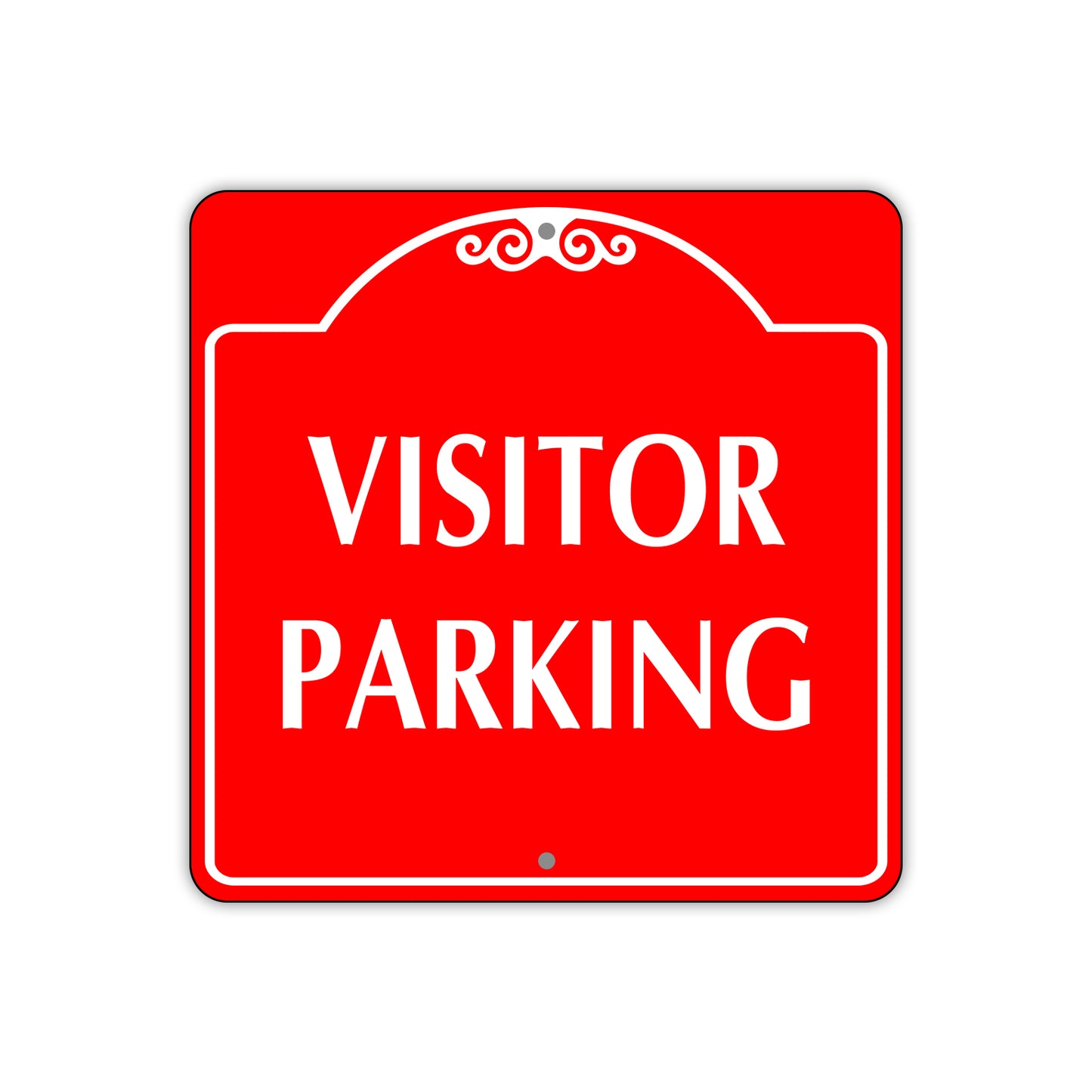 Visitor Parking Square Aluminum Sign 